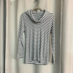 Splendid Anthropologie striped  cowl neck long sleeve long sweater size large